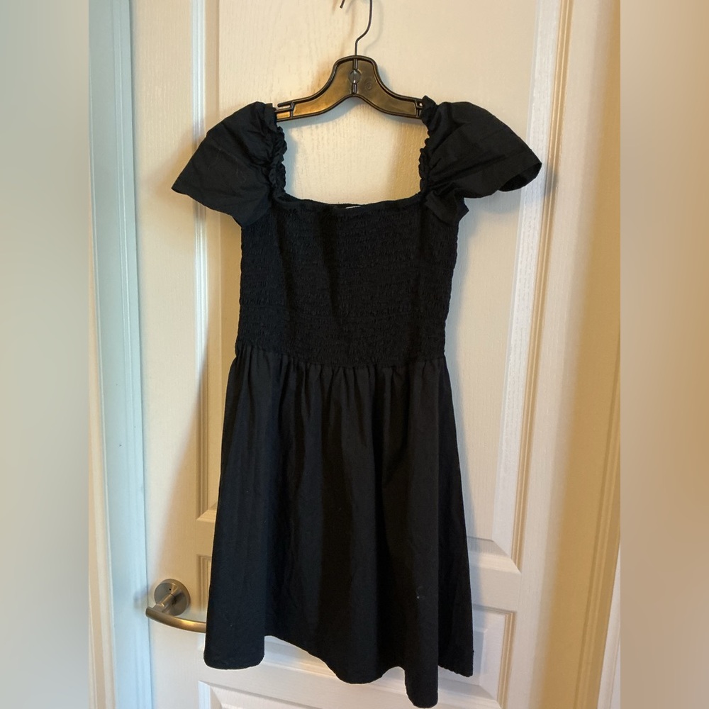 Silvian Heach black smocked dress size medium